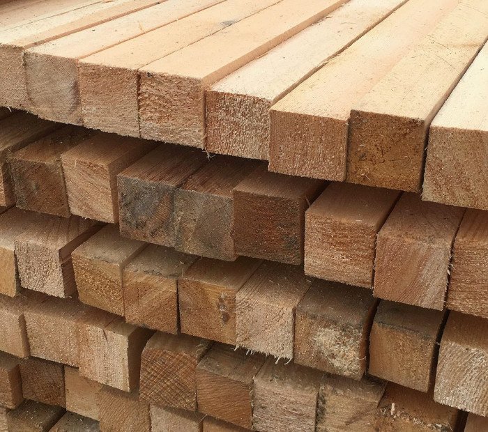 Обрезной брусок из сосны 50x50x3000 мм